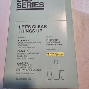 LAB SERIES Let's Clear Things Up Men's Skincare Set - NIB